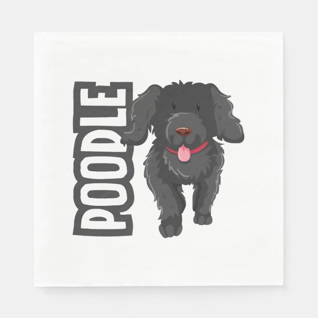 Guardanapo De Papel Poodle (Frente)
