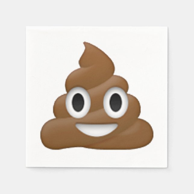 Guardanapo De Papel Poop - Emoji (Frente)