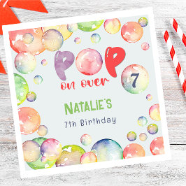 Guardanapo De Papel Pop! Criança de aniversário de bolhas de sabão