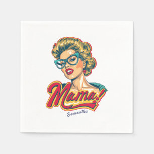 Guardanapo De Papel Pop da Mãe Personalizada Art 2