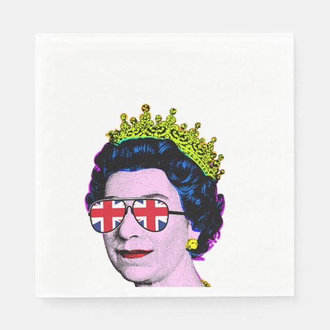 Guardanapo De Papel Pop de diversão moderna HM Queen Napkins (Frente)