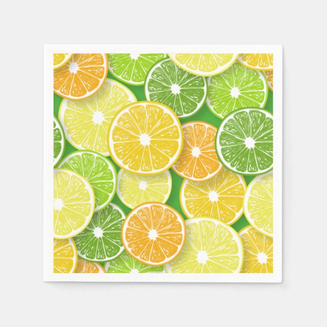 Guardanapo De Papel Pop de fatias de fruta Citrus art 3 (Frente)
