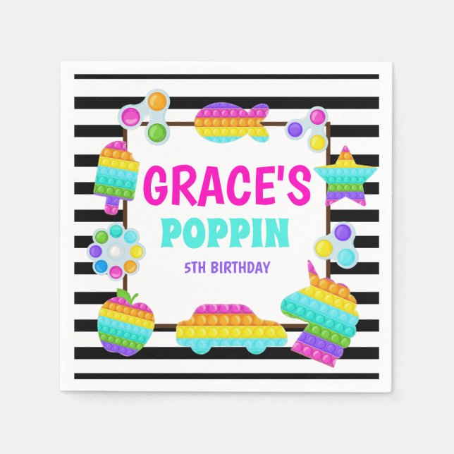 Guardanapo De Papel Pop Fidget Napkin (Frente)