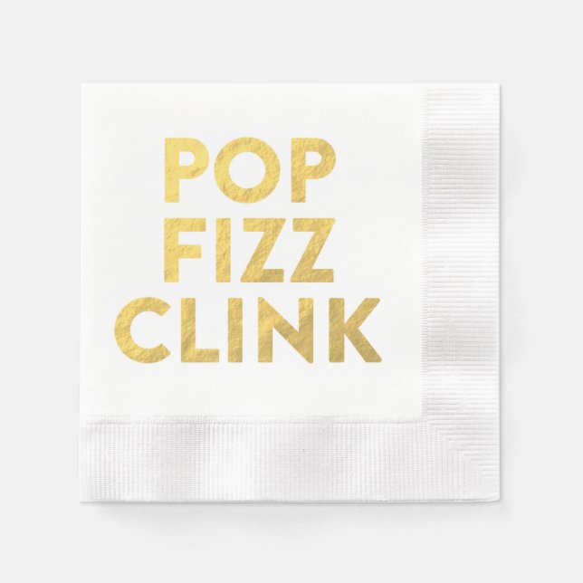 Guardanapo De Papel POP FIZZ CLINK Napkins (Frente)