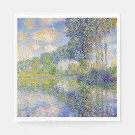 Guardanapo De Papel Poplars on the River Epte (por Claude Monet)