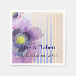 Guardanapo De Papel Poppies No Casamento Por Aquarela