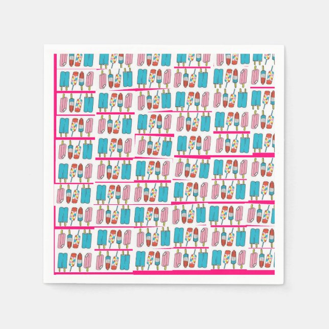 Guardanapo De Papel Popsicles Napkin (Frente)