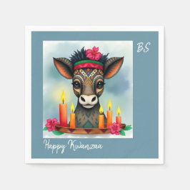 Guardanapo De Papel População africana de animais selvagens Kwanzaa em
