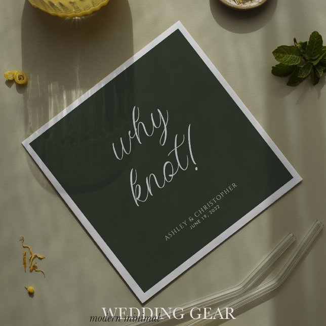 Guardanapo De Papel Por que não! Cocktail verde de mosaico mínimo (Criador carregado)