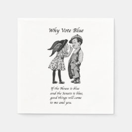 Guardanapo De Papel Por que votar azul em 2024
