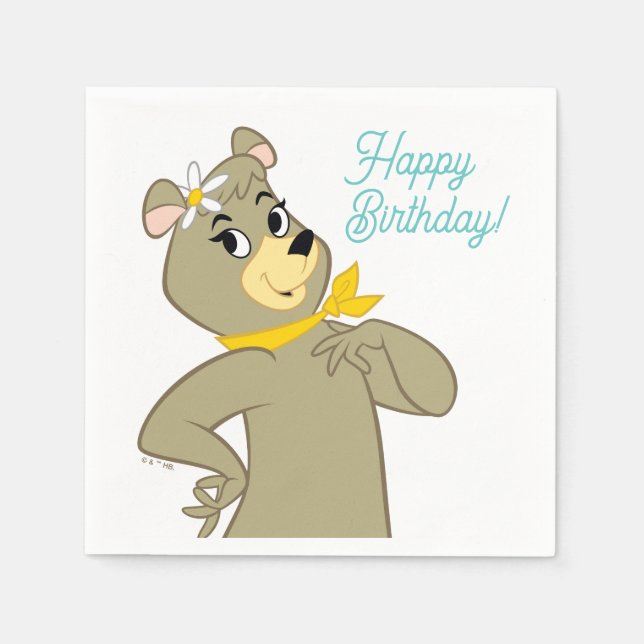 Guardanapo De Papel Porco do Urso Cindy (Frente)