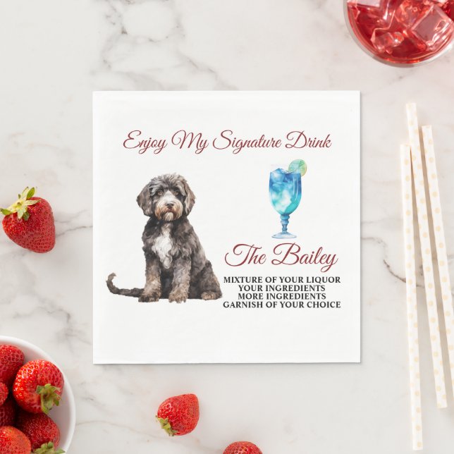 Guardanapo De Papel Porgês Água Casada Sinal Bebida (Insitu)