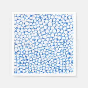Guardanapo De Papel Pornografia Pontos Brancos Azuis Floral Flor Aquar