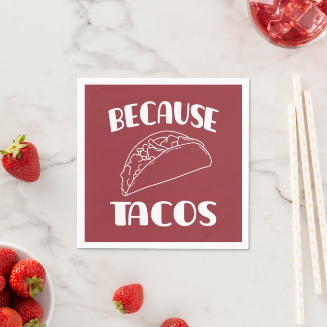 Guardanapo De Papel Porque os Tacos (Insitu)