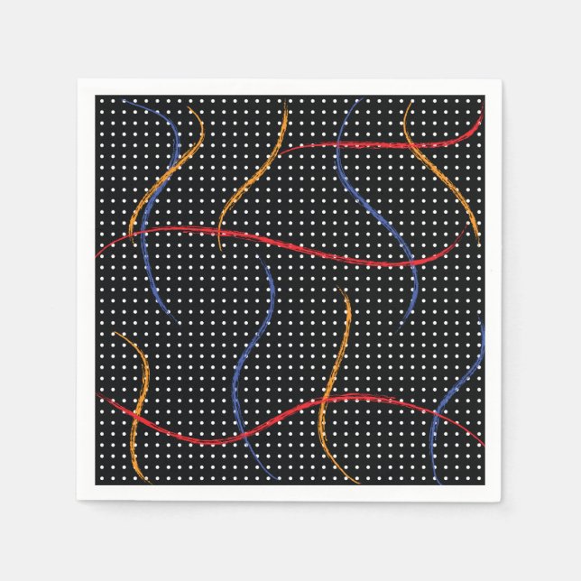 Guardanapo De Papel Portas e Splatter de Pintura Retroativa (Frente)