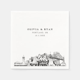 Guardanapo De Papel Portland Weding Paper Cocktail Napkin