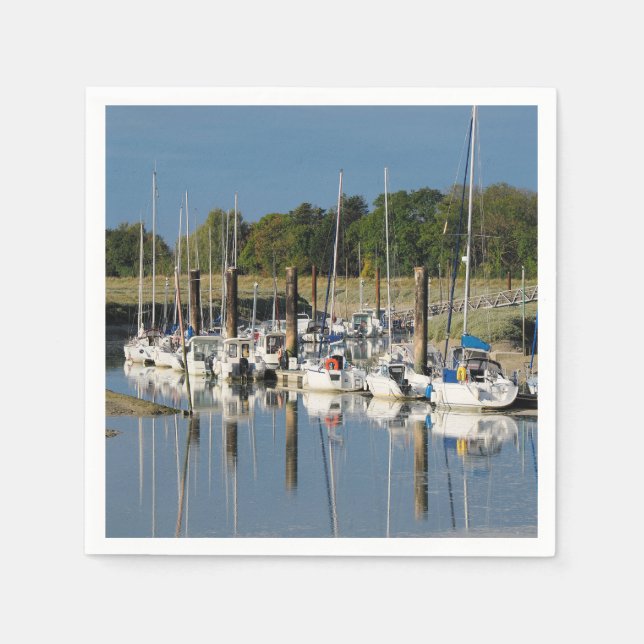 Guardanapo De Papel Porto de Hourdel em Cayeux sur Mer (Frente)