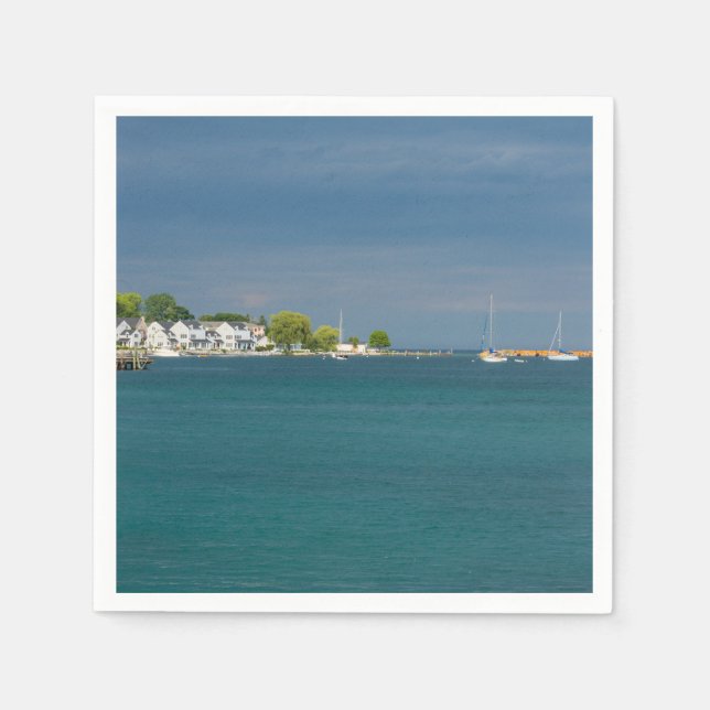 Guardanapo De Papel Porto de Mackinac (Frente)