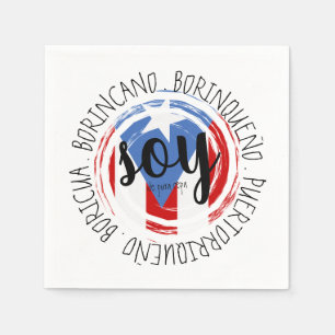 Guardanapo De Papel Porto Rico Patriótico De Pura Cepa