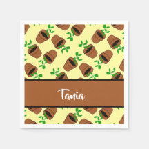 Pote verde de terracotta em amarelo