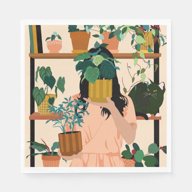 Guardanapo De Papel Potted Oasis (Frente)