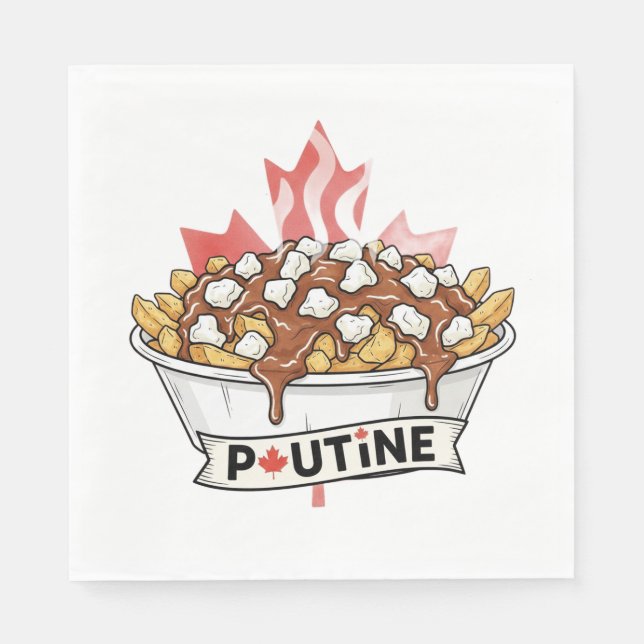 Guardanapo De Papel Poutine (Frente)