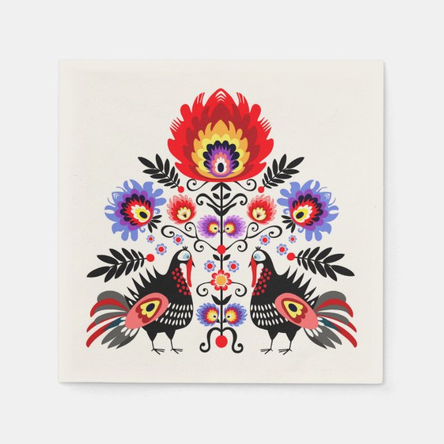 Guardanapo De Papel povo polonês (Frente)