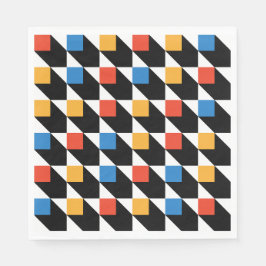 Guardanapo De Papel Praça Colorida Napkin