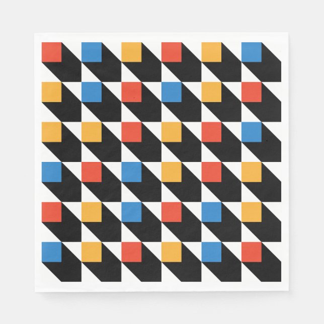 Guardanapo De Papel Praça Colorida Napkin (Frente)