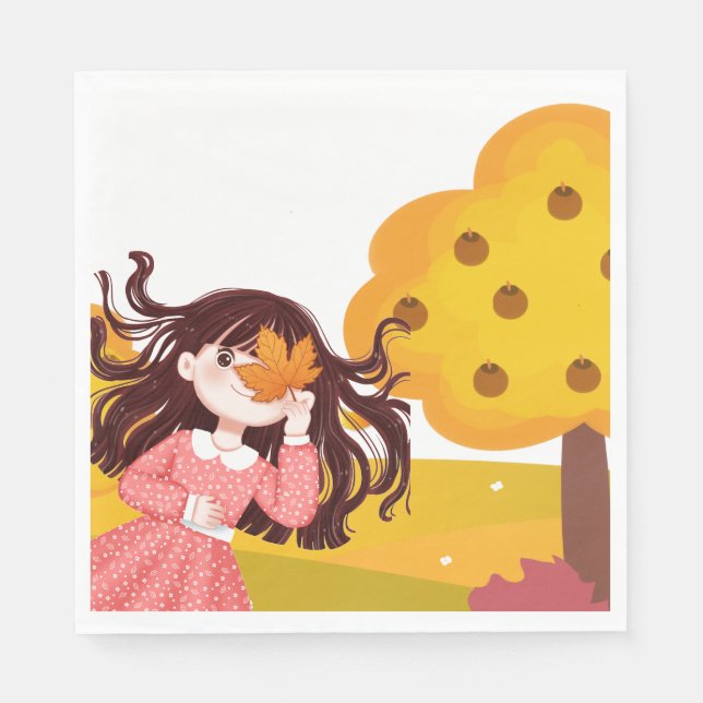 Guardanapo De Papel Praça de Ação de Graças Feliz (Frente)