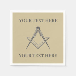 Guardanapo De Papel Praça Freemason Masônica e Compass