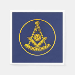 Guardanapo De Papel Praça Mestra Freemason e Masonic Compass