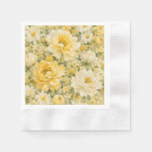 Prado de Flor Silvestre Amarela Cottagecore Floral