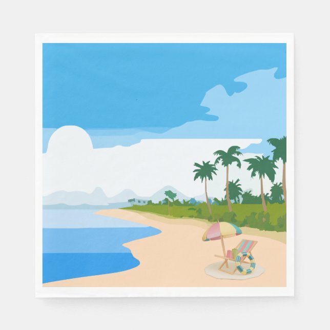 Guardanapo De Papel Praia (Frente)