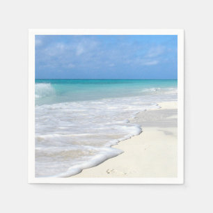 Guardanapo De Papel Praia da areia branca Surf gentil