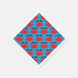 Guardanapo De Papel Praia da Festa de aniversário do Caranguejo