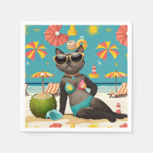 Praia dos Gatos temática para amantes de Gatos Sia