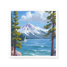 Praia Sand Harbor Lake Tahoe Pintura