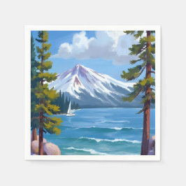 Guardanapo De Papel Praia Sand Harbor Lake Tahoe Pintura