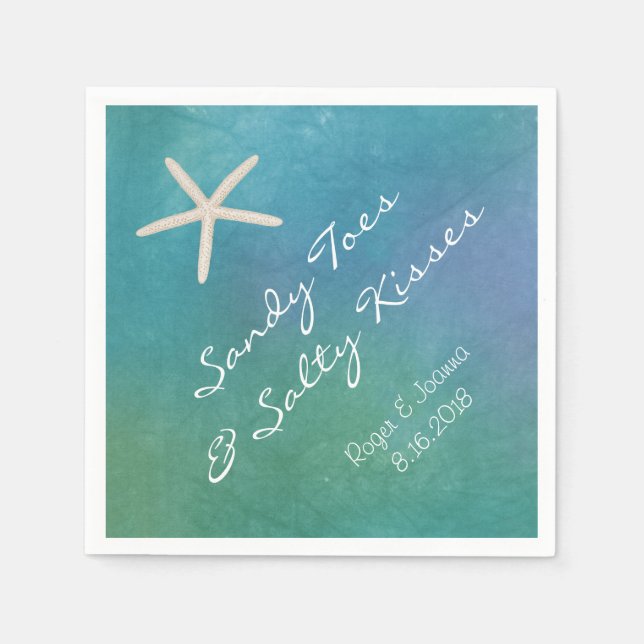 Guardanapo De Papel Praia — Starfish Napkins (Frente)