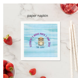 Guardanapo De Papel praia tropical de tiki luau