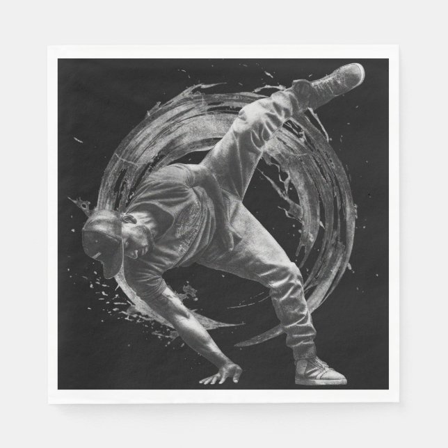 Guardanapo De Papel Prática/desempenho de dança de estilo urbano quebr (Frente)