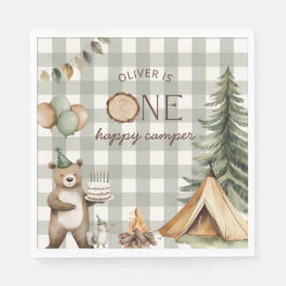Guardanapo De Papel Pratos de papel de aniversário de um feliz campist
