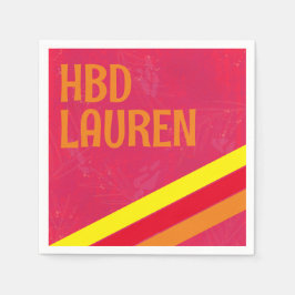 Guardanapo De Papel Pré-Disquete, Tinta Rosa Quente