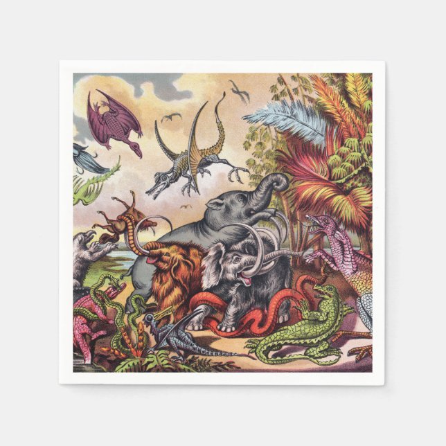 Guardanapo De Papel Pré-Histórica (Frente)