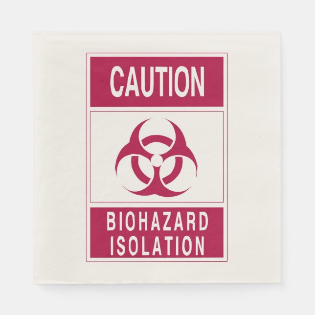 Guardanapo De Papel Precaução Bioperigo (Frente)