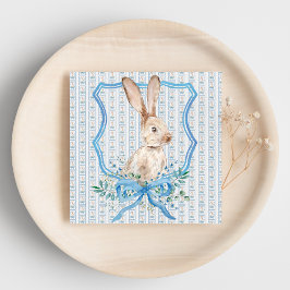 Guardanapo De Papel Preppy Bunny Blue Napkin