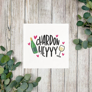 Guardanapo De Papel Preppy Chardonnay Funny