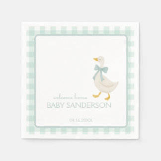 Guardanapo De Papel Preppy Goose Baby Shower Napkins