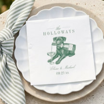 Preppy Labrador Verde Salvia Champanhe Casamento